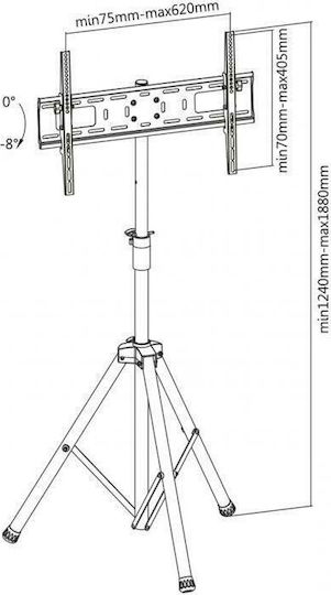 Sbox FS-846 Δαπέδου έως 70" και 35kg