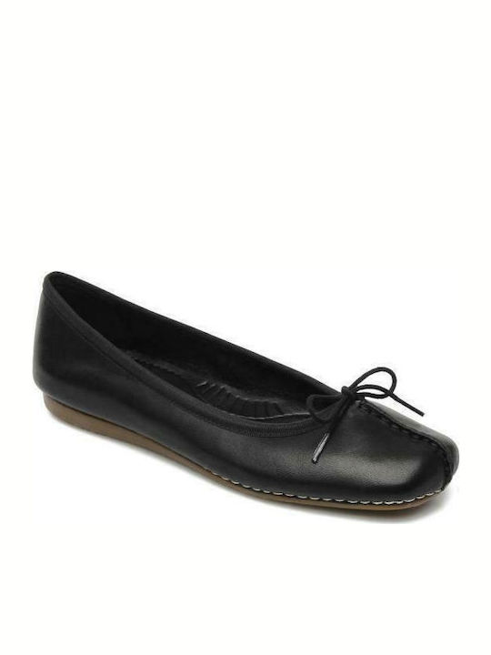 Anatomic Leather Ballerinas Frecle Ice Black
