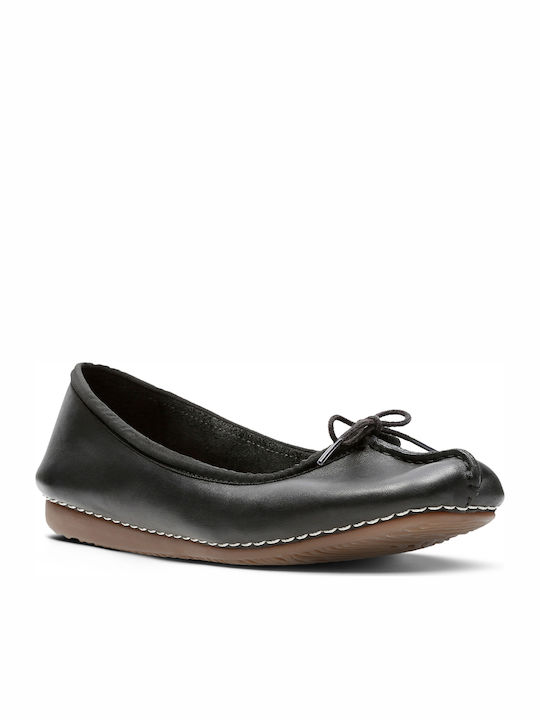 Anatomic Leather Ballerinas Frecle Ice Black