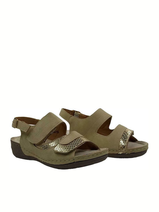 Thea Flache Damen Sandalen Beigen