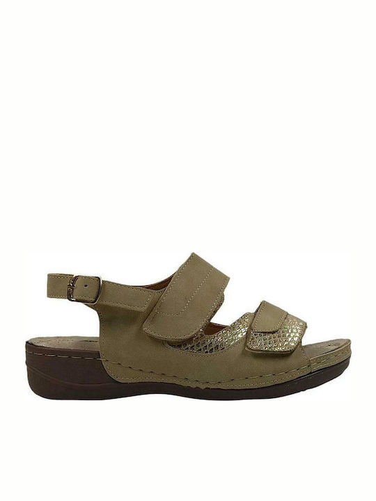 Thea Flache Damen Sandalen Beigen