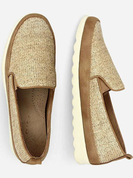 Women's Loafers in Tabac Brown Color