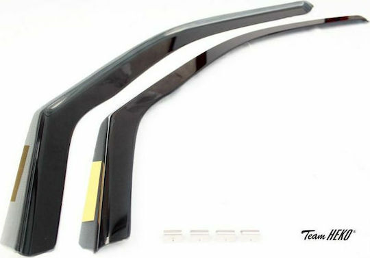 Heko Set of Windbreakers Front Car Dark Fime for Volkswagen Golf V 3D 2004-2008 2pcs