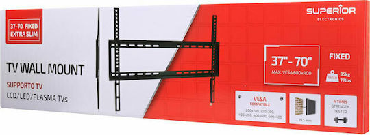 Superior Electronics 37-70 Fixed Extra Slim 188-0044 Wall TV Mount up to 70" and 35kg