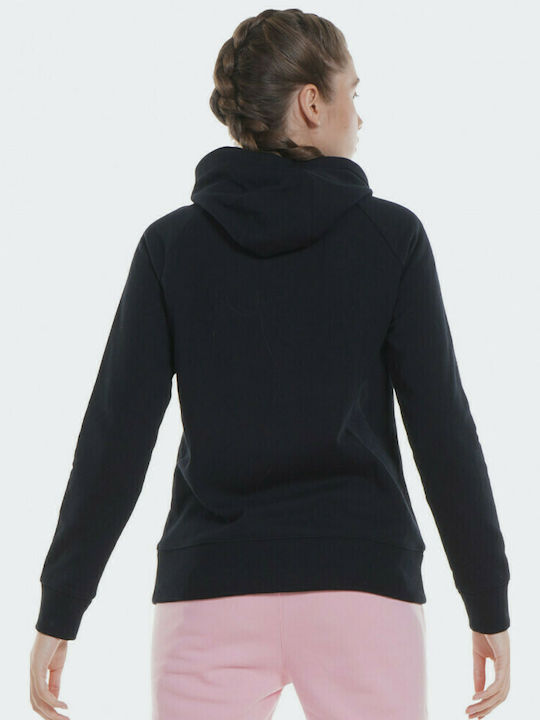 Body Action Women's Hooded Fleece Sweatshirt Black