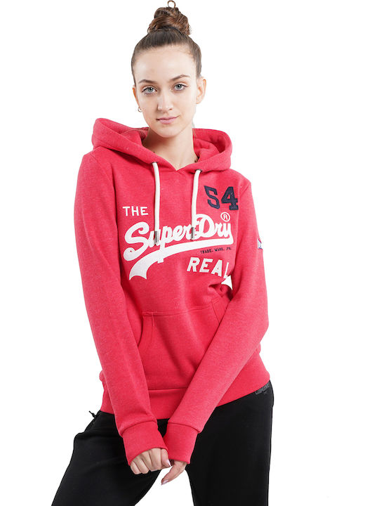 Vintage Lofo Source Women's Sweatshirt Hooded Red