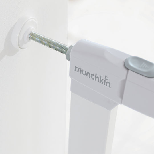 Munchkin Auto Close Πτυσσόμενη Πόρτα Ασφαλείας από Μέταλλο σε Λευκό Χρώμα 82x76εκ.