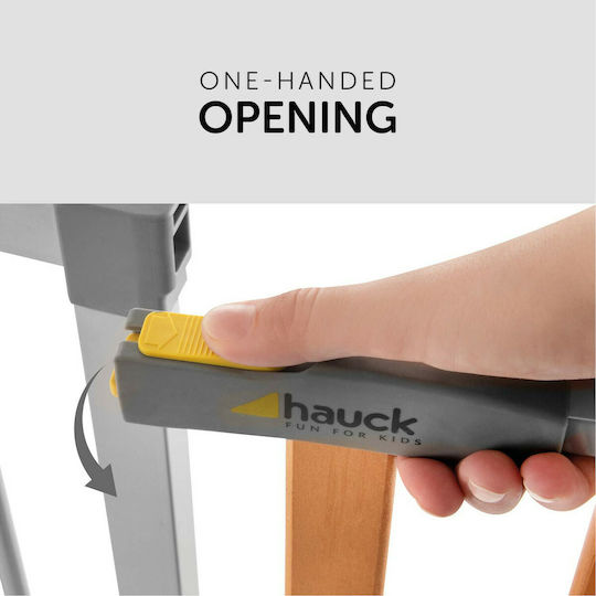 Hauck Foldable Security Door Simple Placement made of Wood in Beige Color 89x89cm 1pcs