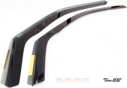 Heko Set of Windbreakers Front Car Dark Fime for Nissan Qashqai III J12 2021 2pcs