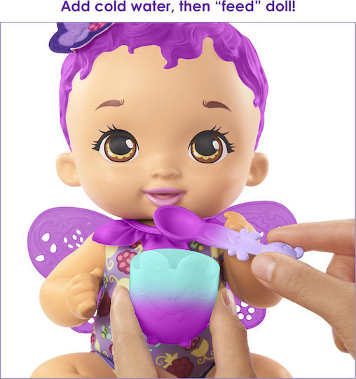 Mattel My Garden Baby Baby Doll Baby Time for Food Purple for 2+ Years 30 cm