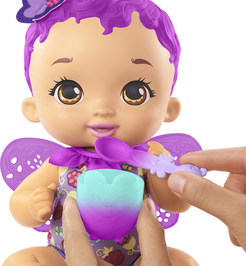 Mattel My Garden Baby Baby Doll Baby Time for Food Purple for 2+ Years 30 cm