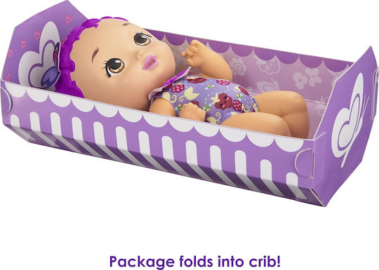 Mattel My Garden Baby Baby Doll Baby Time for Food Purple for 2+ Years 30 cm