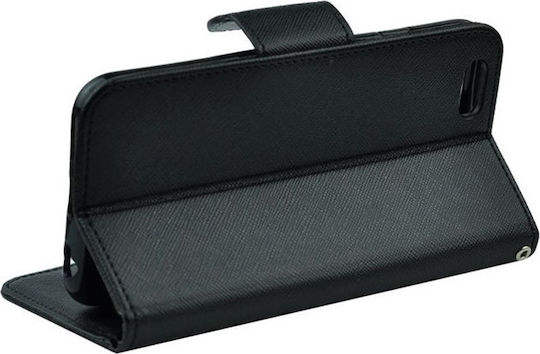 iSelf Fancy Brieftasche Synthetisches Leder Schwarz (Redmi 7A)