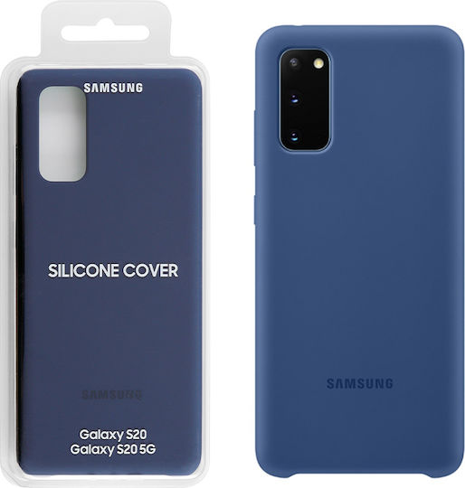 Samsung Silicone Cover Back Cover Σιλικόνης Navy Μπλε (Galaxy S20)