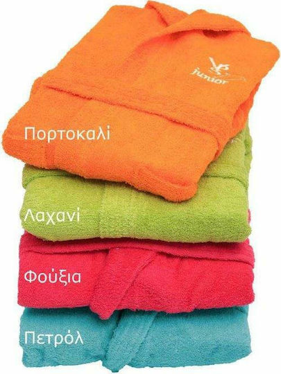 Viopros Παιδικό Μπουρνούζι Τζέσι Κόκκινο με Κουκούλα
