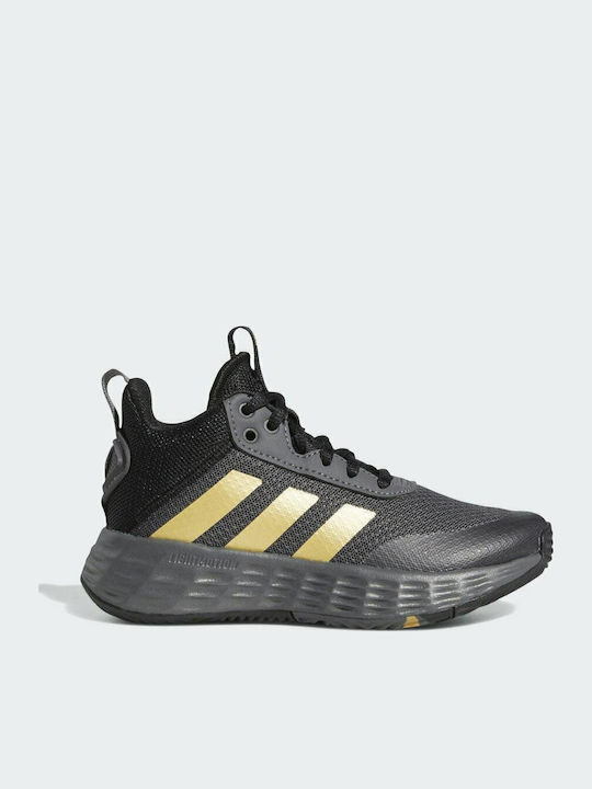 Ownthegame OwnTheGame 2.0 K Kids Sports Shoes Basketball with Laces Grey Five / Matte Gold / Core Black