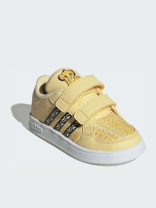 Breaknet Kinder Sneakers mit Klettverschluss Orange Tint / Core Black / Cloud White