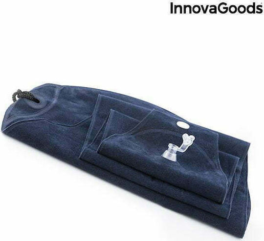 InnovaGoods Restel Φουσκωτό Μαξιλαράκι Ταξιδίου Κυλινδρικό Πολυεστερικό Μπλε