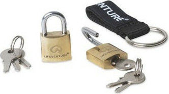 Lifeventure Bronze Vorhängeschloss Messing mit Schlüssel 20mm 2Stück