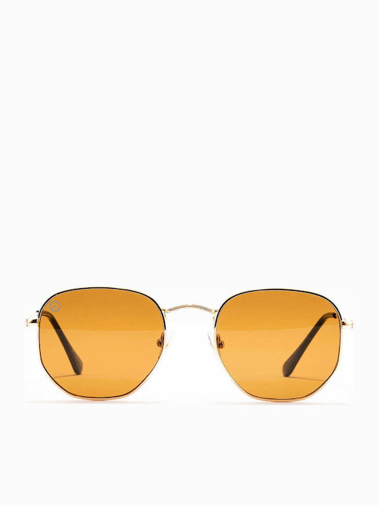 Olympus Sunglasses Jason Sunglasses Χρυσά with Metal Frame & Brown Lens Olympus Sunglasses Jason Sunglasses Χρυσά with Metal Frame & Brown Lens