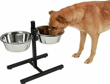 Donald Pet Care Edelstahl Schalen Futter & Wasser für Hund auf Basis von 2x 2.8lt 23cm in Silber Farbe