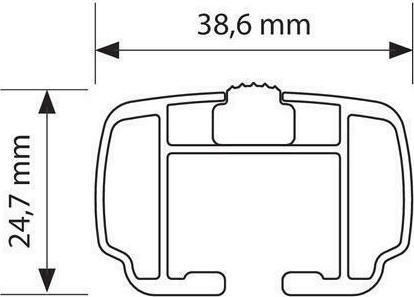 Nordrive Aluminum Car Roof Bars 140cm Universal 1991 for Cars with Factory Bars Set with Roof Rack Legs and Lock