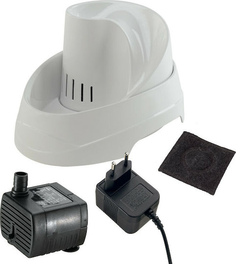 Ferplast Vega Automatic Plastic Waterer / Fountain for Dog & Cat 2lt in White Color