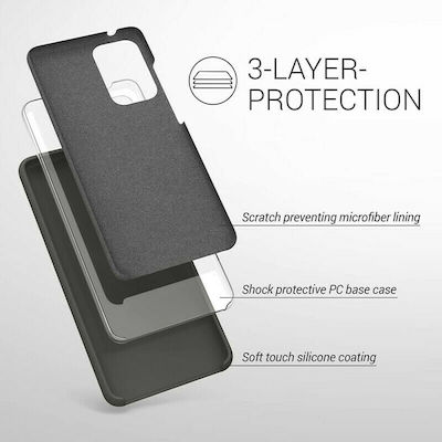 KWmobile Rubber Silicone Back Cover Dark Grey Matte (Galaxy A52 / A52s)