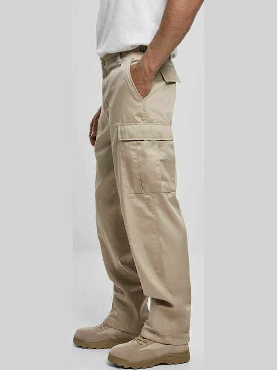 Trousers Cargo in Loose Fit Beige
