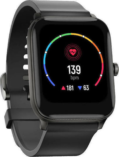 Haylou GST 43mm Smartwatch with Heart Rate Monitor (Black)