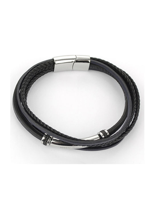 U.S. Polo Assn. Men's Leather Bracelet