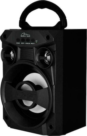 Media-Tech Boombox LT Ηχείο Bluetooth 6W με Ραδιόφωνο και Διάρκεια Μπαταρίας έως 3 ώρες Μαύρο