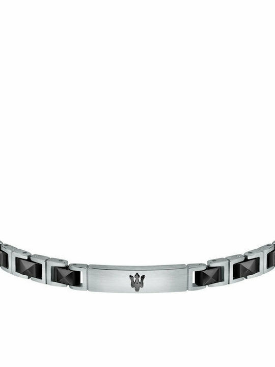 Maserati Ανδρικό Βραχιόλι από Ανοξείδωτο Ατσάλι 22cm