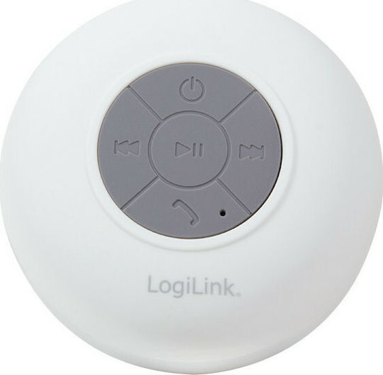 LogiLink Shower Bluetooth високоговорител 3W с живот на батерията до 4 часа Бял
