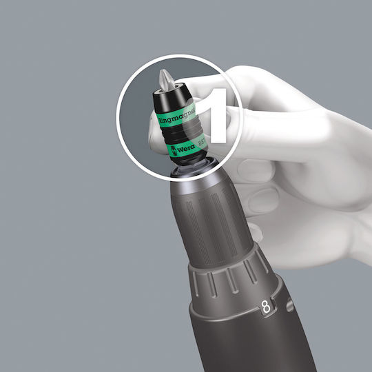 Wera Adapter mit Aufnahme HEX und Ausgang Bit-Halter