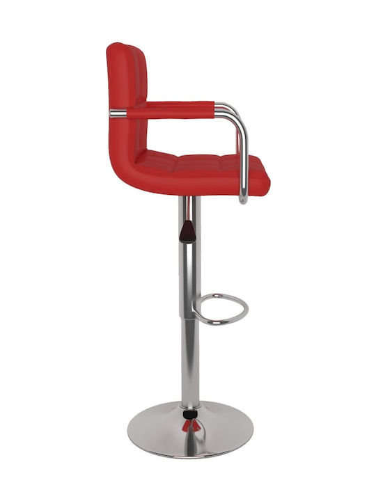 Hocker Bar mit Rückenlehne & Höhenverstellbar Bordeaux 2Stück 48x47x90-111cm