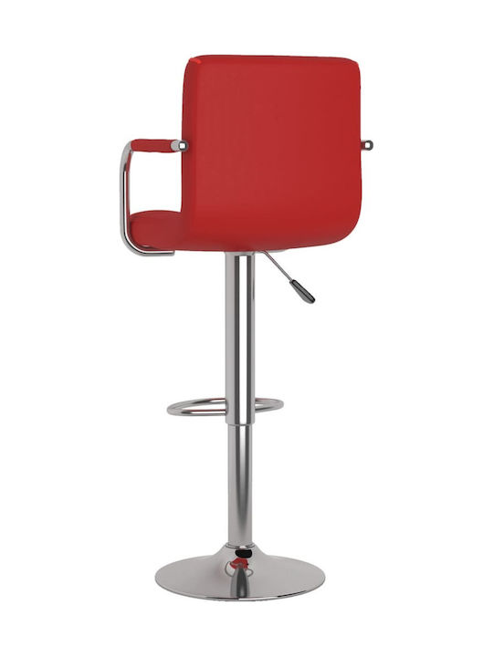 Hocker Bar mit Rückenlehne & Höhenverstellbar Bordeaux 2Stück 48x47x90-111cm