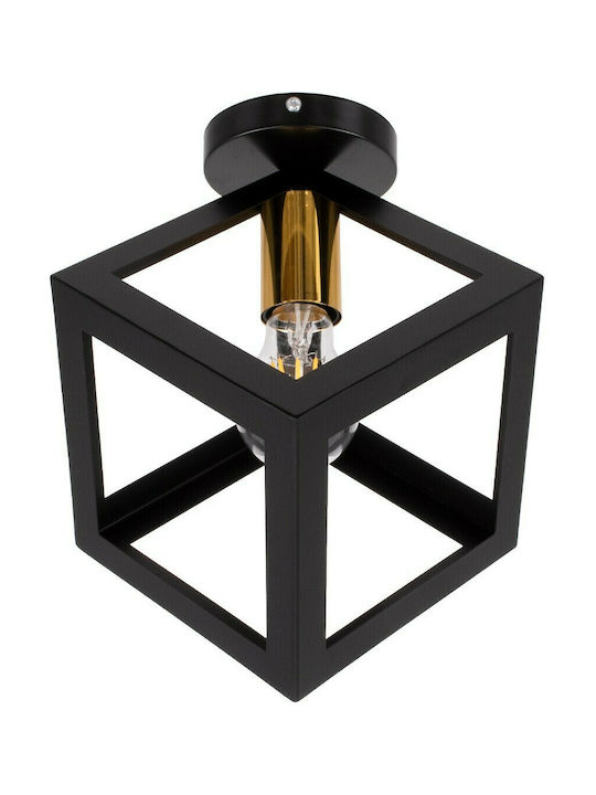 GloboStar Cube Modernă Metalică Plafonieră de Tavan cu Soclu E27 în culoare Negru 25buc