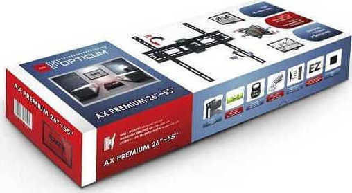 Opticum AX Premium 26"-55" Βάση Τηλεόρασης Τοίχου με Βραχίονα έως 55" και 25kg