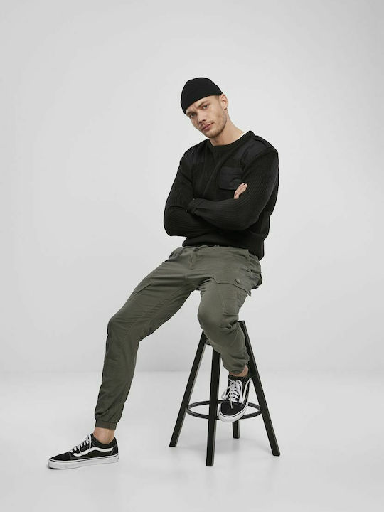 Trousers Cargo Elastic in Slim Fit Khaki