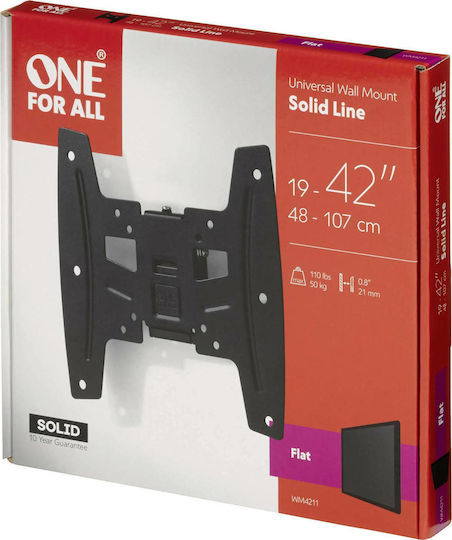 One For All WM4211 Βάση Τηλεόρασης Τοίχου έως 42"