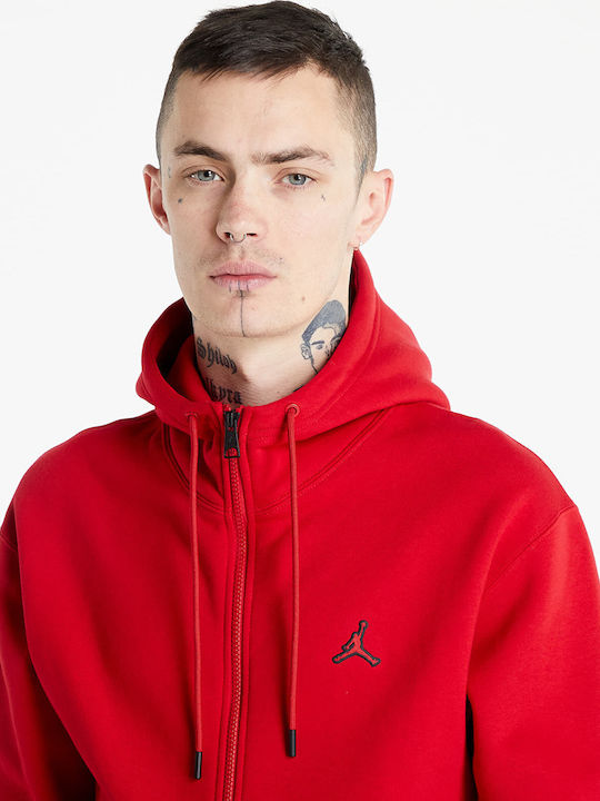 Essentials Cardigan With Hood Gym Red