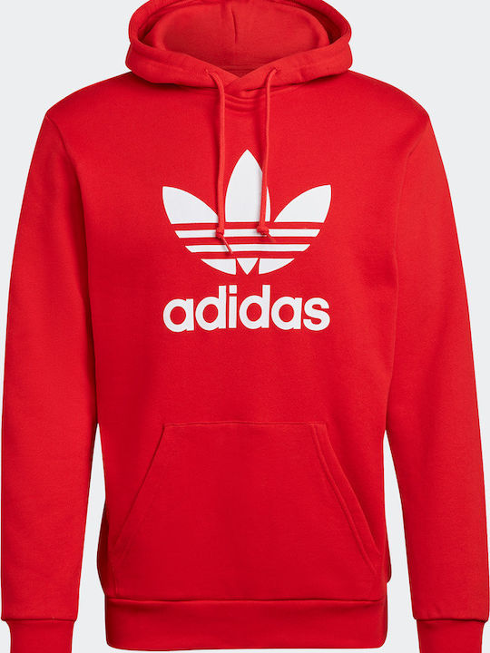 Adicolor Classics Trefoil Sweatshirt with Hood Red