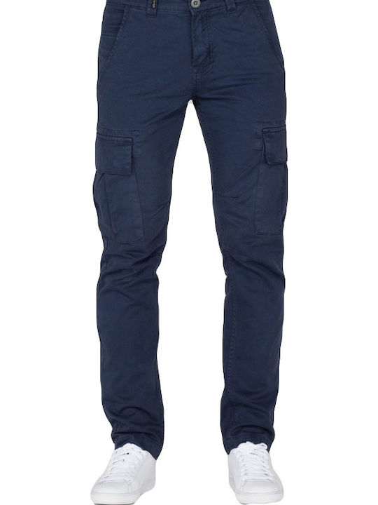 Agent Trousers Cargo in Slim Fit Blue