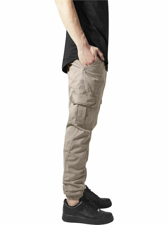 Ανδρικό Παντελόνι Cargo Regular Fit Μπεζ