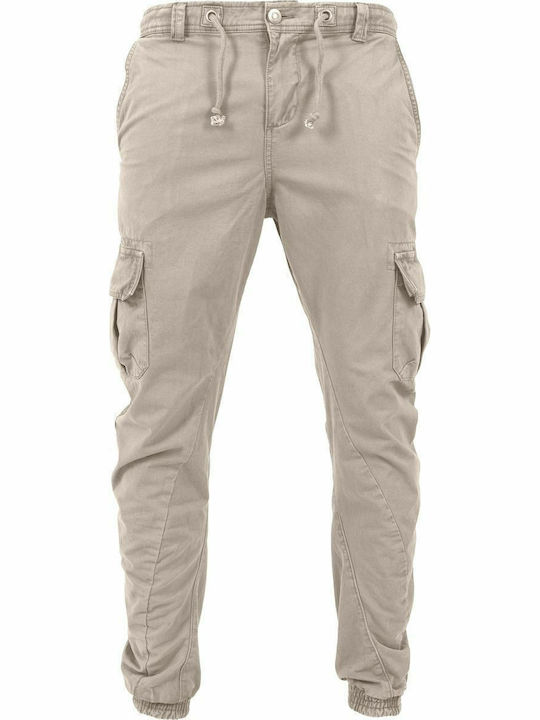Ανδρικό Παντελόνι Cargo Regular Fit Μπεζ