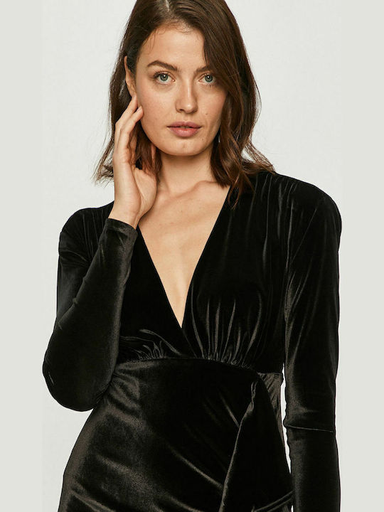 Tracy x Dua Lipa Mini Abendkleid Samt Schwarz