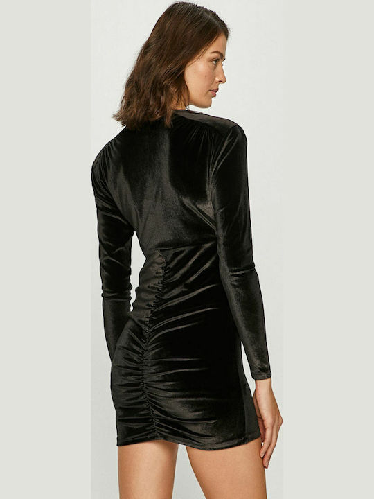 Tracy x Dua Lipa Mini Abendkleid Samt Schwarz