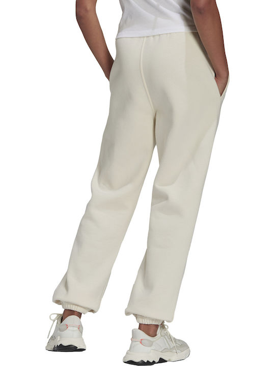 Adicolor Essentials Pantaloni de Trening cu elastic Fleece Wonder White