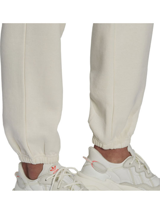 Adicolor Essentials Pantaloni de Trening cu elastic Fleece Wonder White